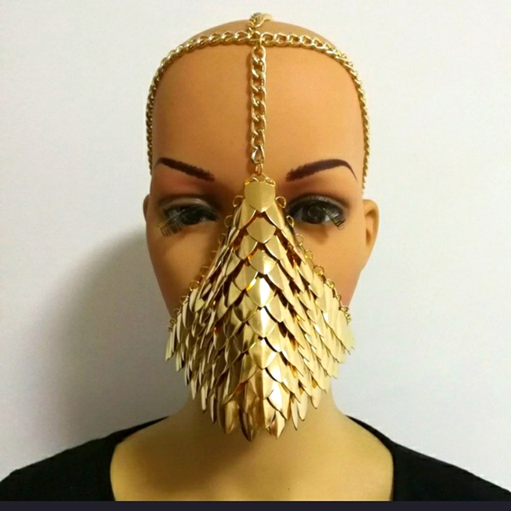 Gold Fashion Mask